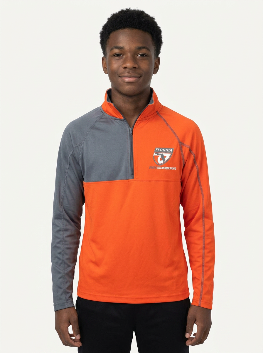 FHSAA Championship Series Orange Performance 1/4 Zip Pullover