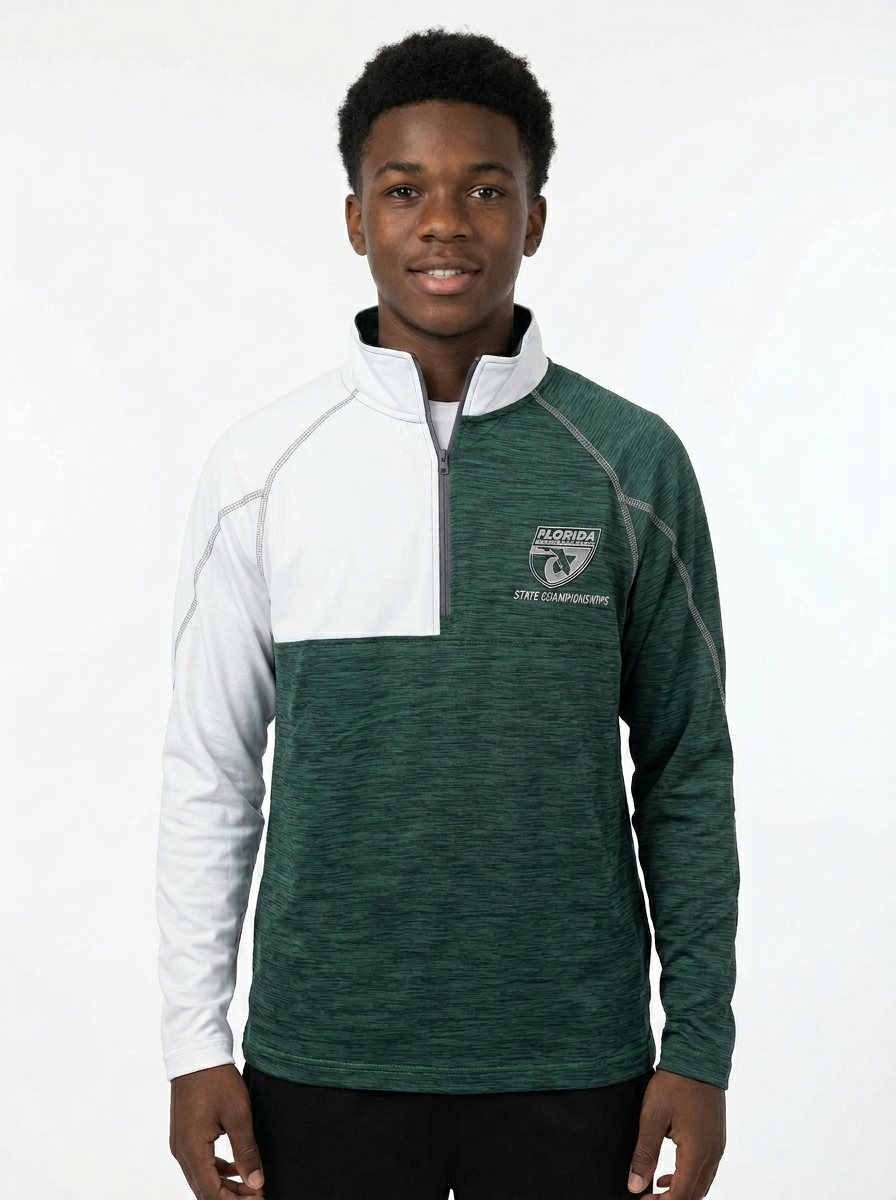 FHSAA Championship Series Green Performance 1/4 Zip Pullover