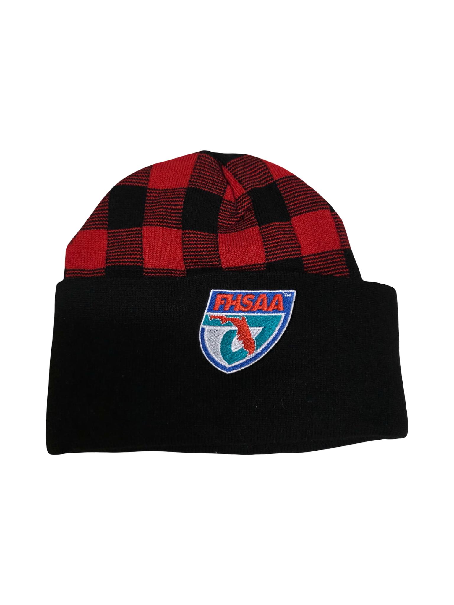 FHSAA Black & Red Knit Beanie
