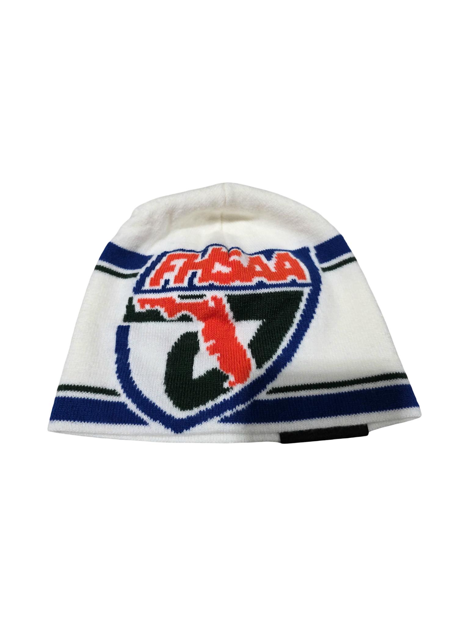 FHSAA White & Navy Knit Beanie
