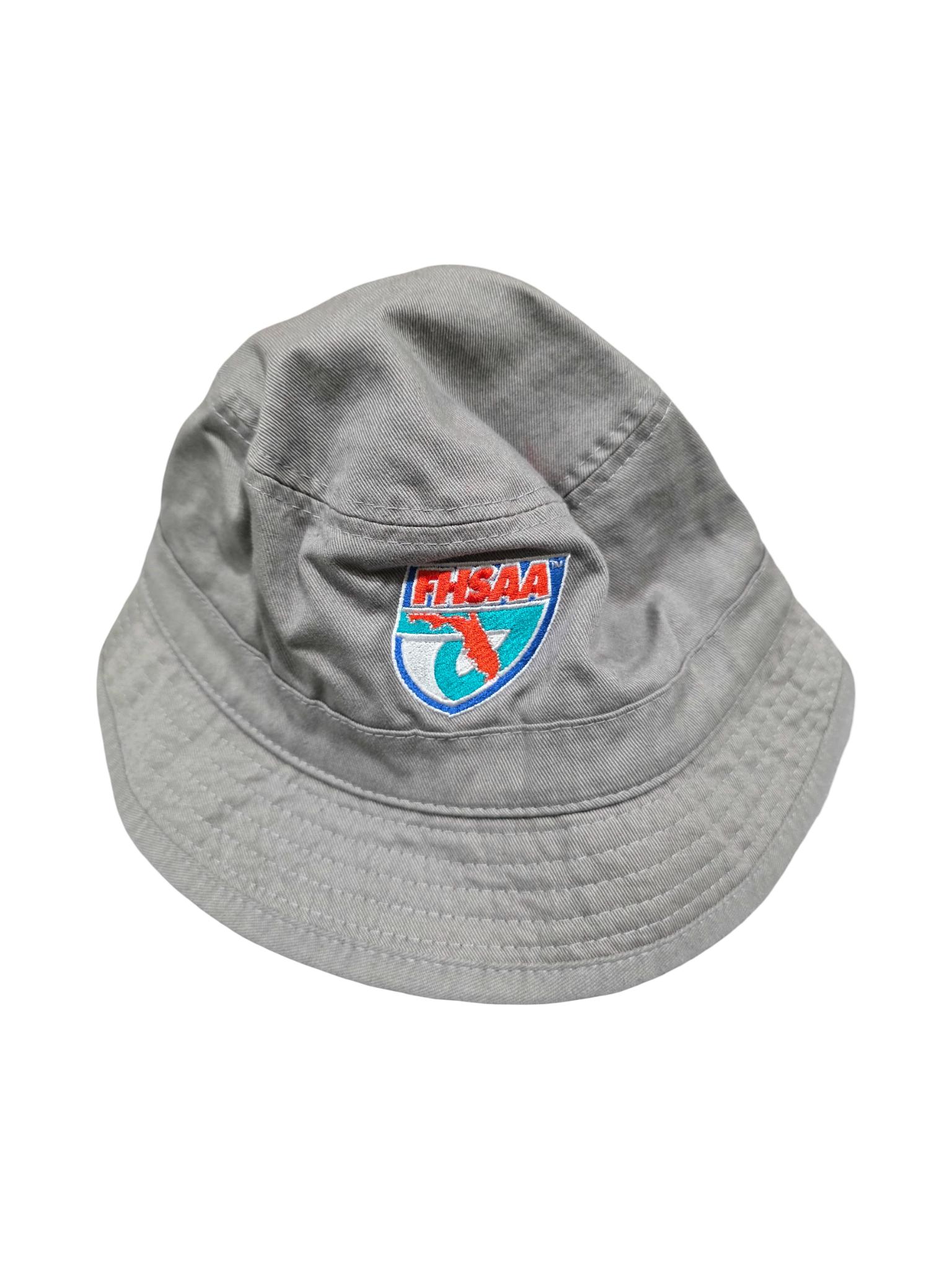 FHSAA State Championships Shadow Grey Bucket Hat Logo A
