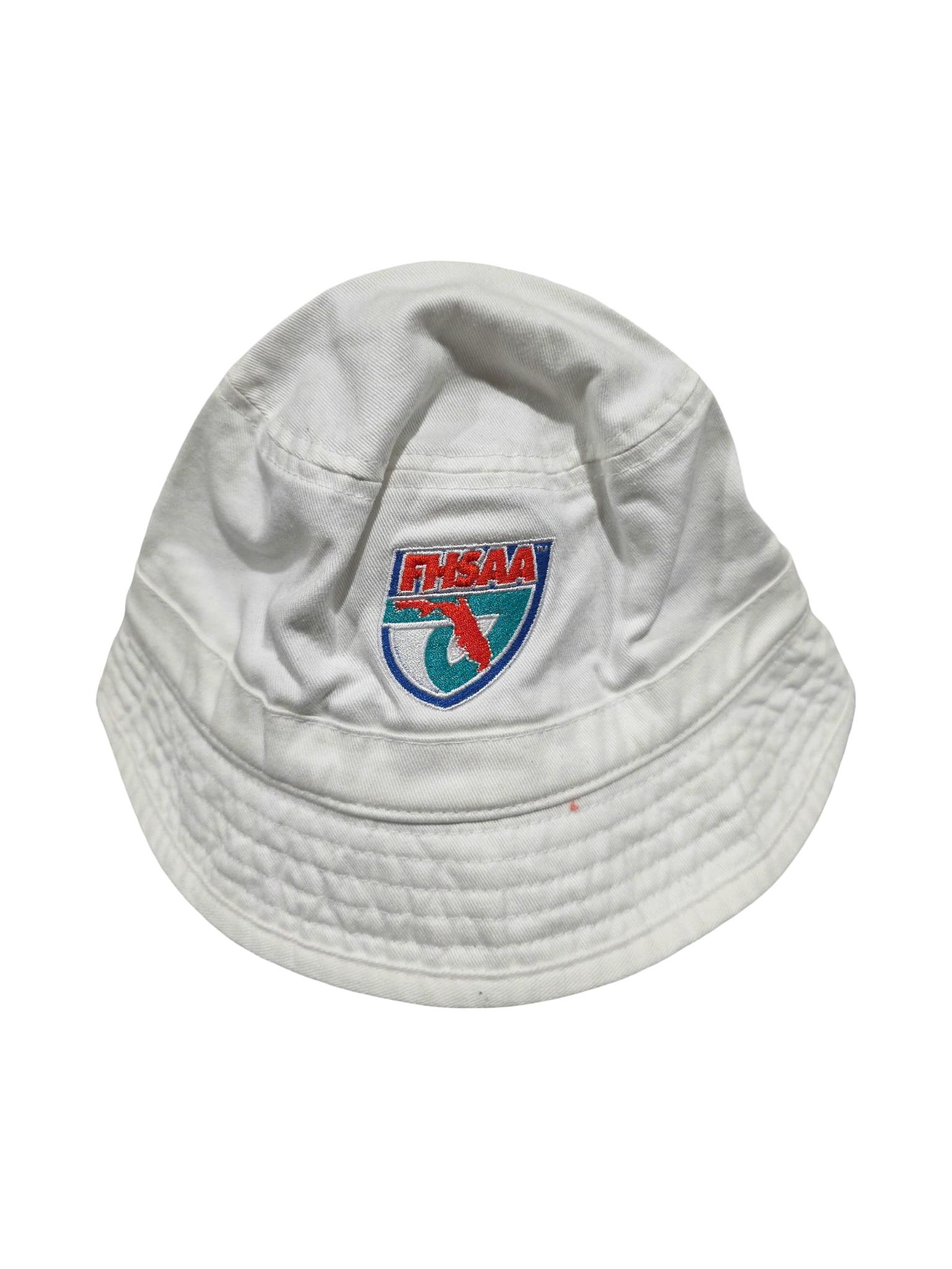 FHSAA State Championships White Bucket Hat Logo A
