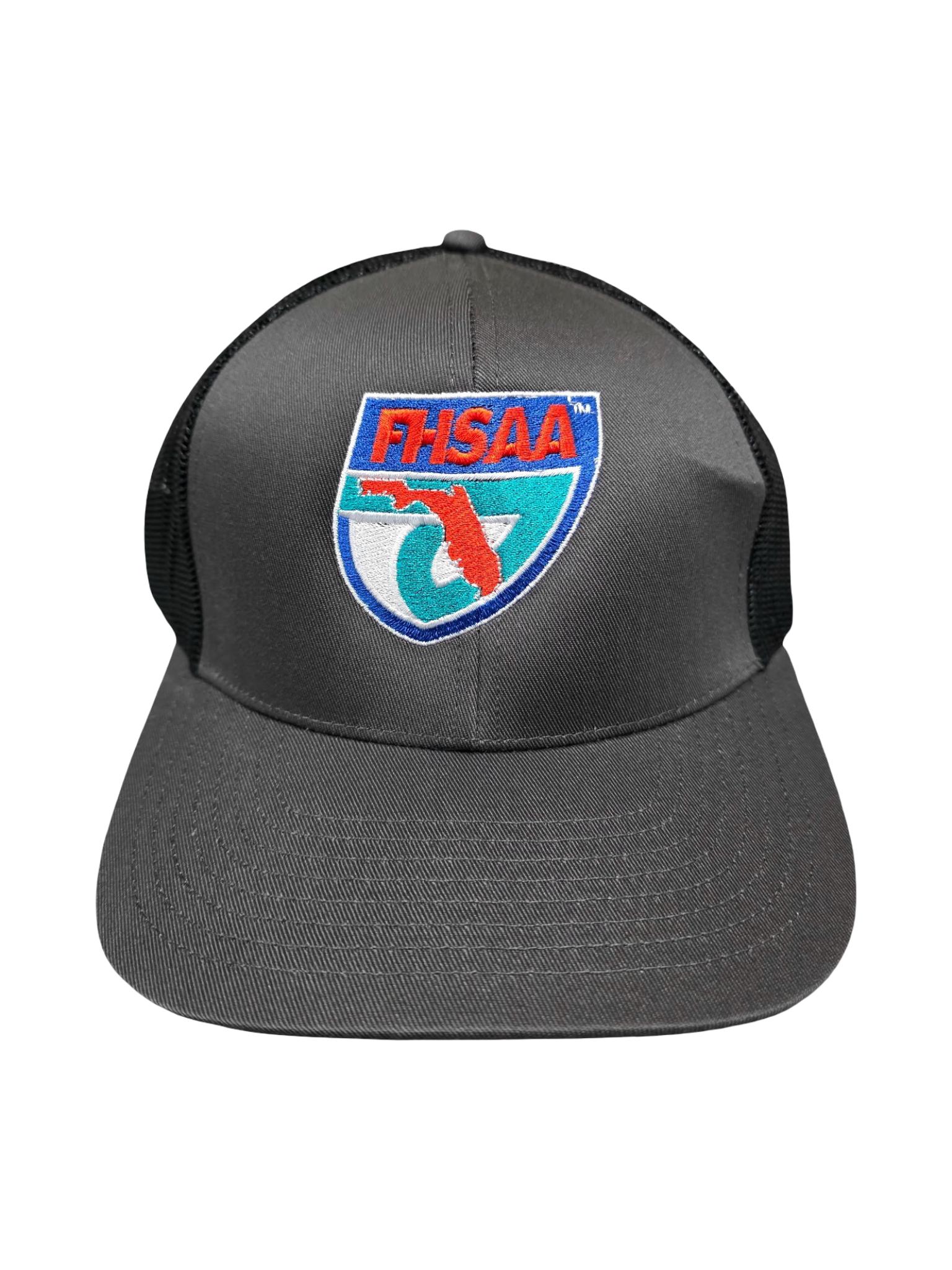 FHSAA Black & Charcoal Trucker Hat