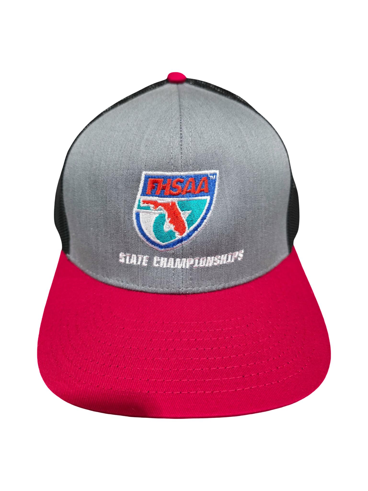 FHSAA Black & Graphite Heather Trucker Hat