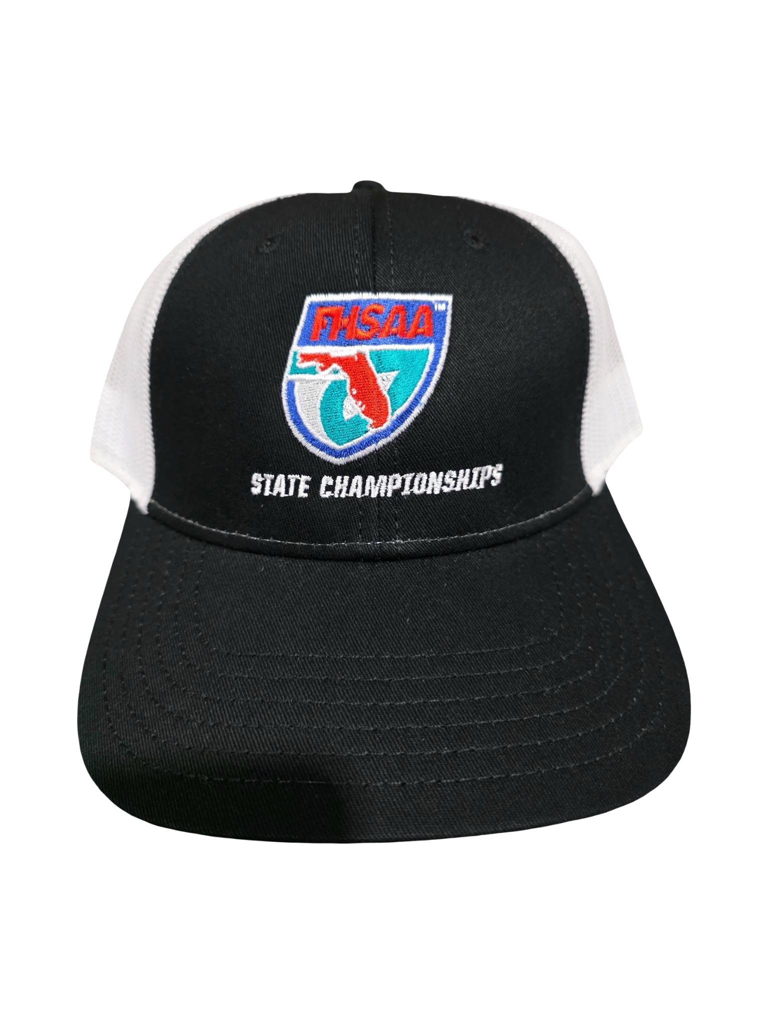 FHSAA Black & White Structured Hat