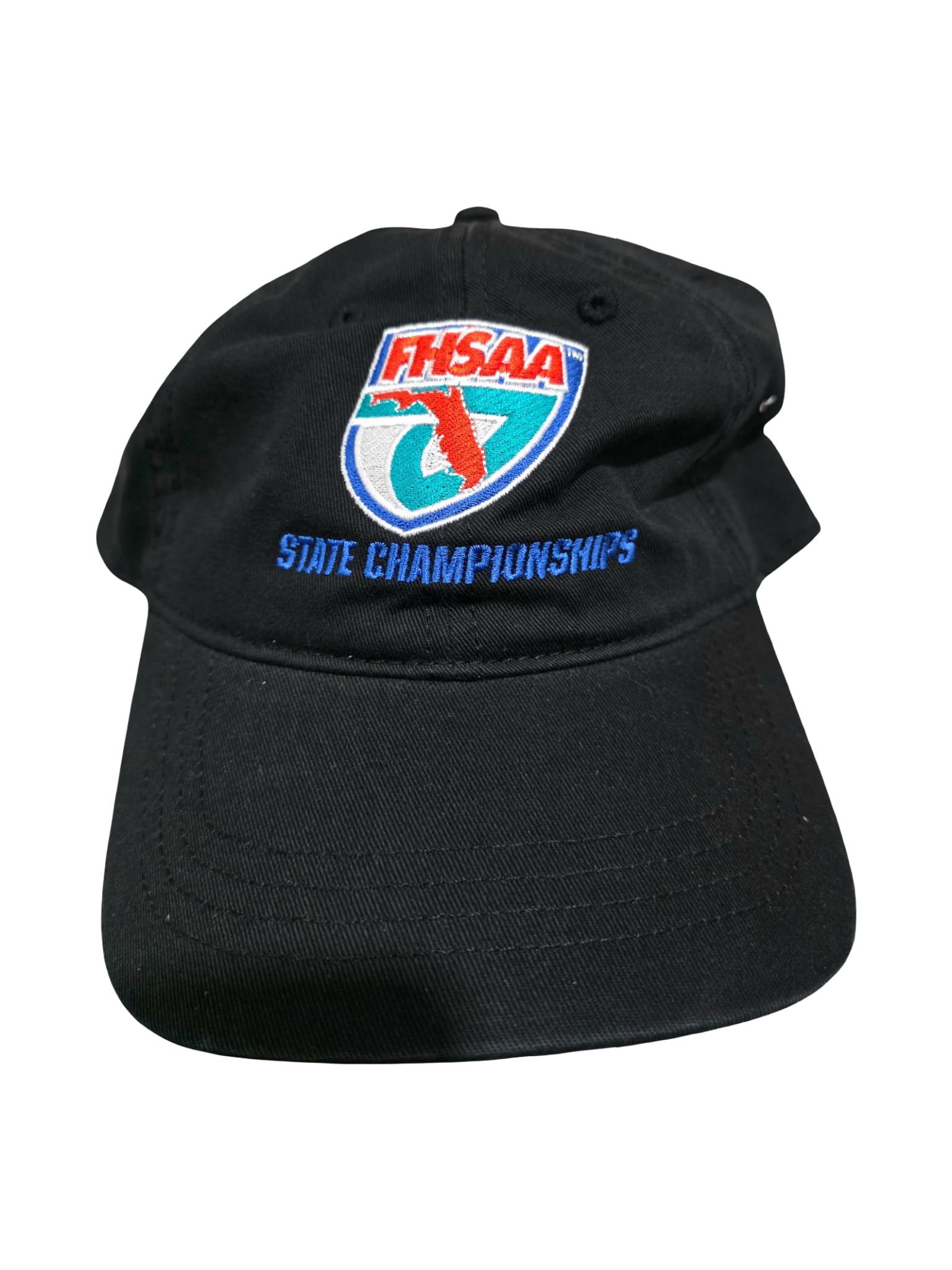 FHSAA State Championships Black Adjustable Hat Logo A