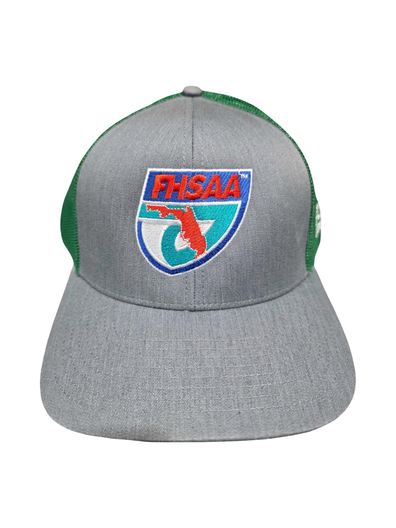 FHSAA Graphite Heather & Green Structured Hat