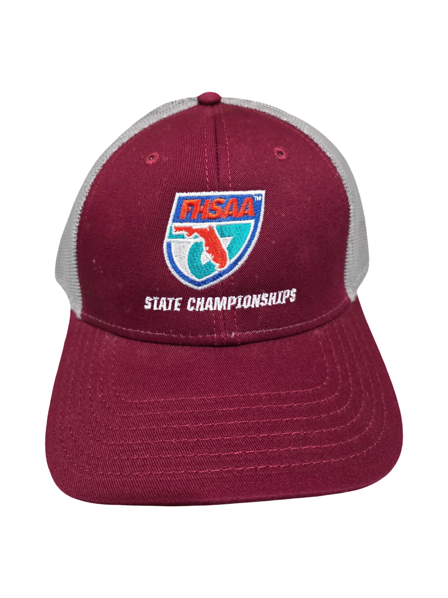 FHSAA Maroon & White Structured Hat