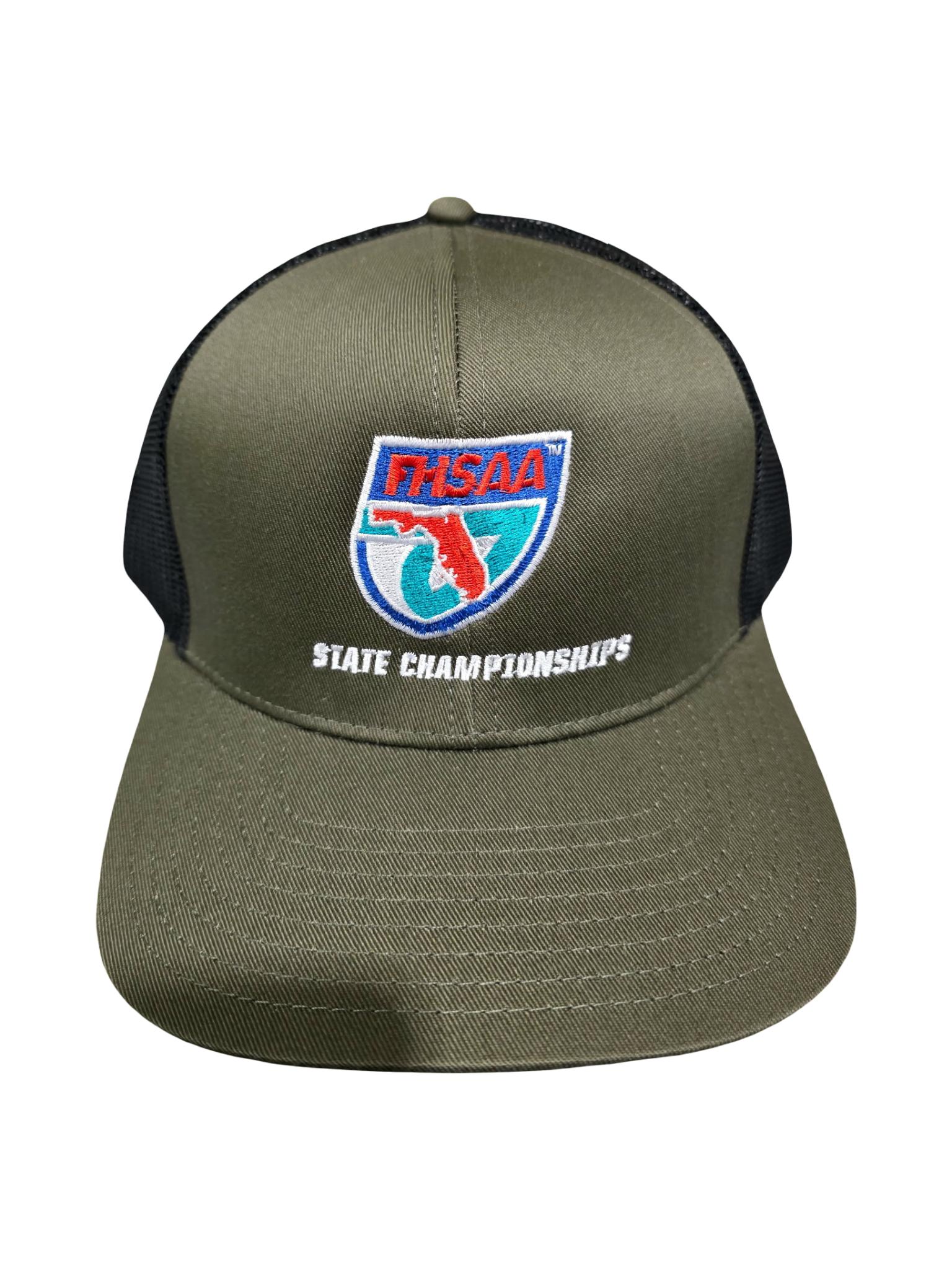 FHSAA Military Green & Black Structured Hat