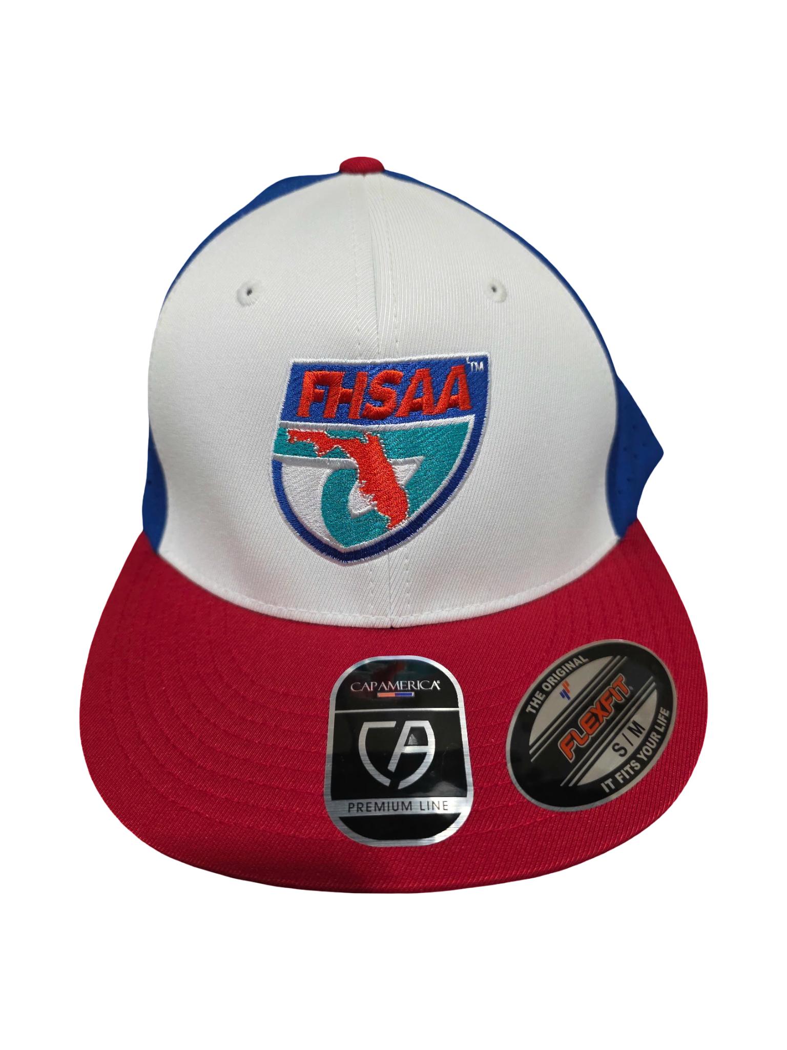 FHSAA Royal, White & Red Flexfit Hat