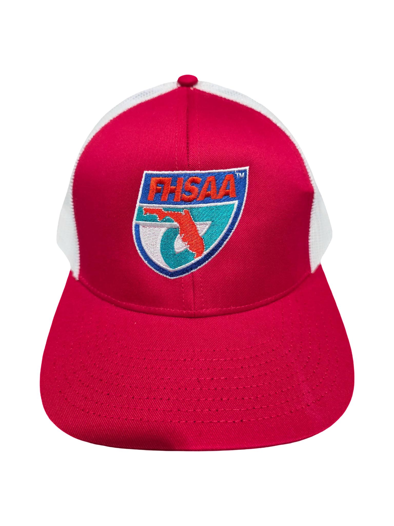 FHSAA Red & White Structured Hat