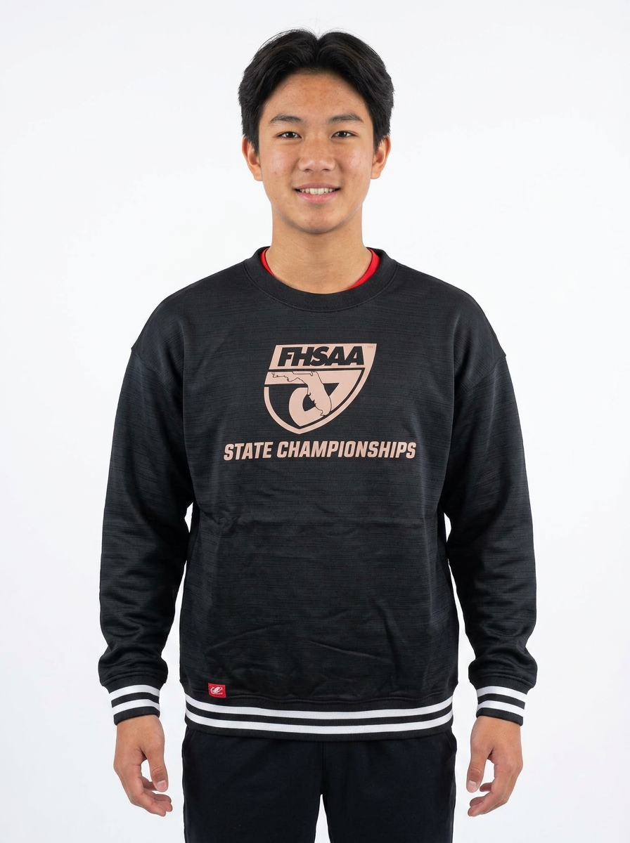 FHSAA State Championships Black Performance Crewneck Sweatshirt
