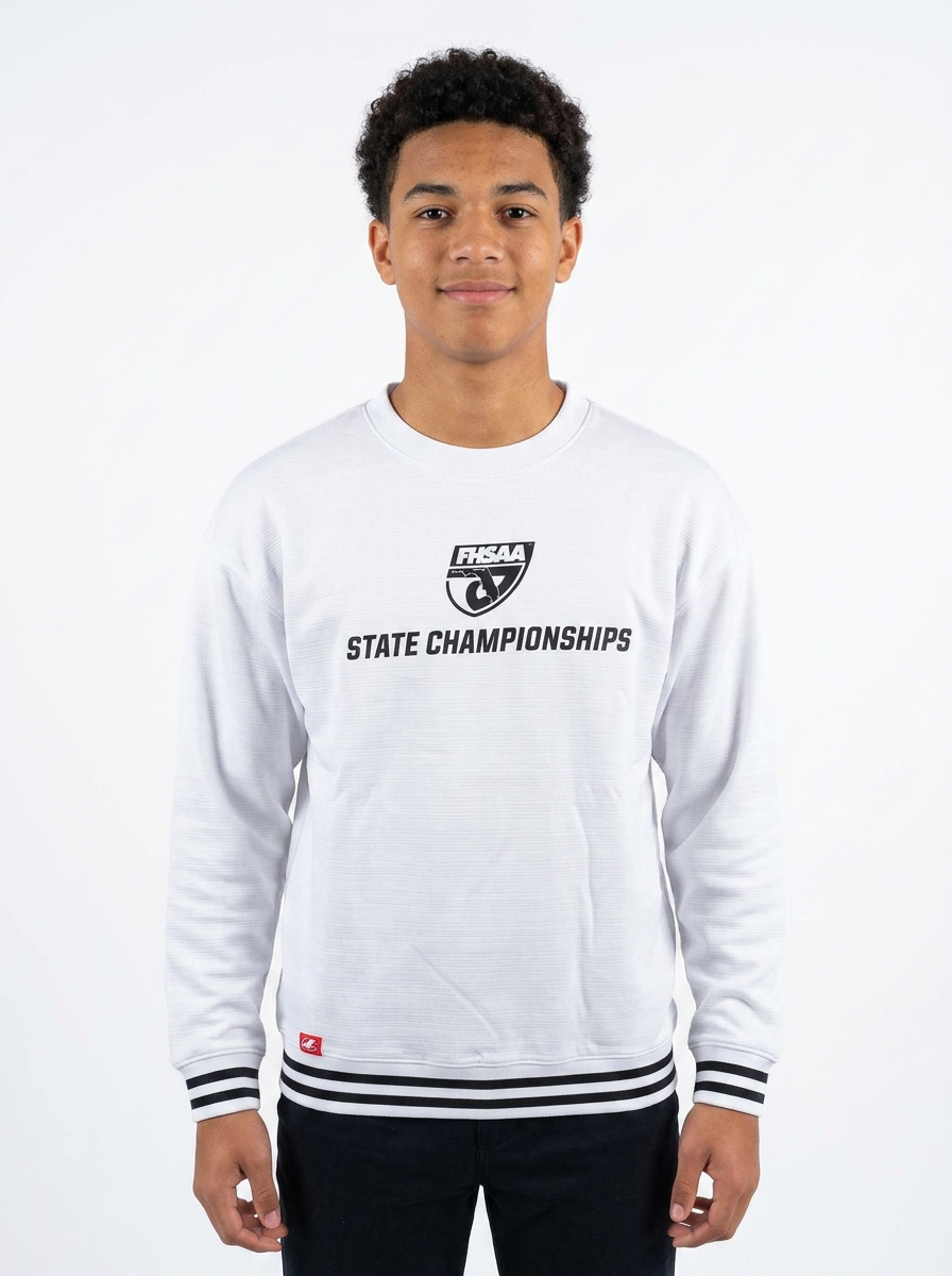 FHSAA State Championships White Performance Crewneck Sweatshirt