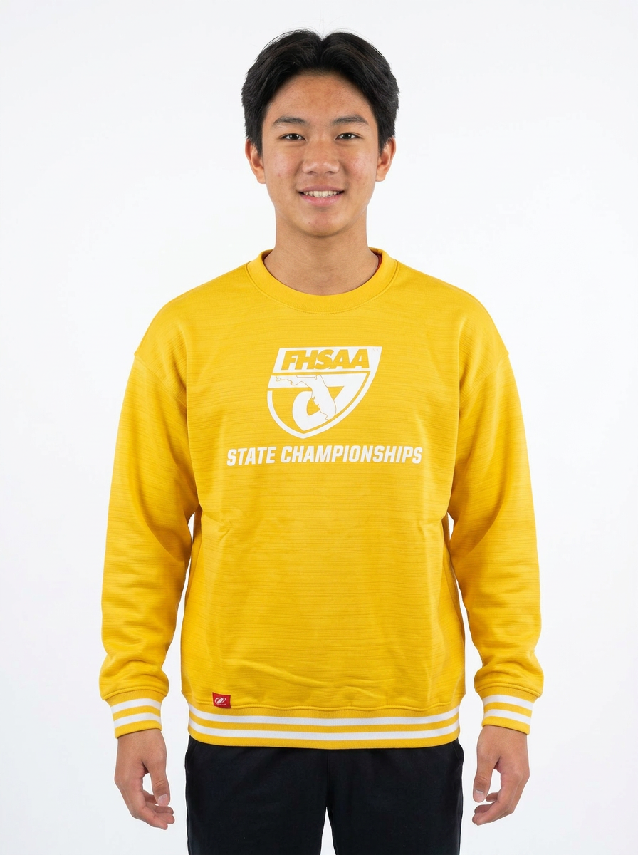 FHSAA State Championships Yellow Performance Crewneck Sweatshirt