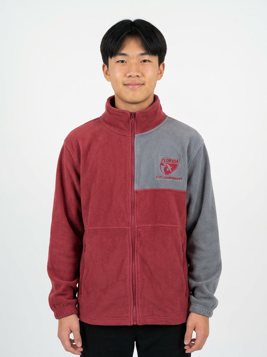 FHSAA State Championships Maroon Full-Zip Fleece Jacket