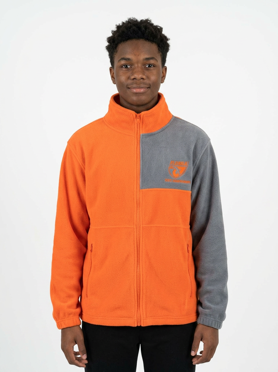 FHSAA State Championships Orange Full-Zip Fleece Jacket