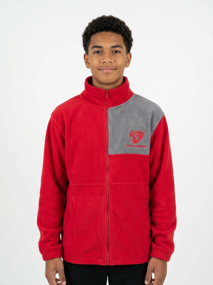FHSAA State Championships Red Full-Zip Fleece Jacket