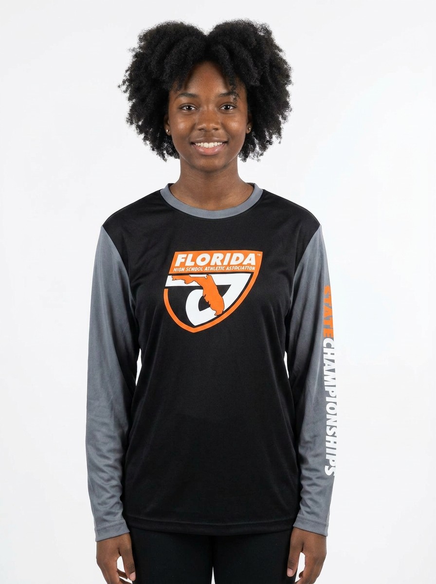 FHSAA State Championships Black Performance Long Sleeve Shirt