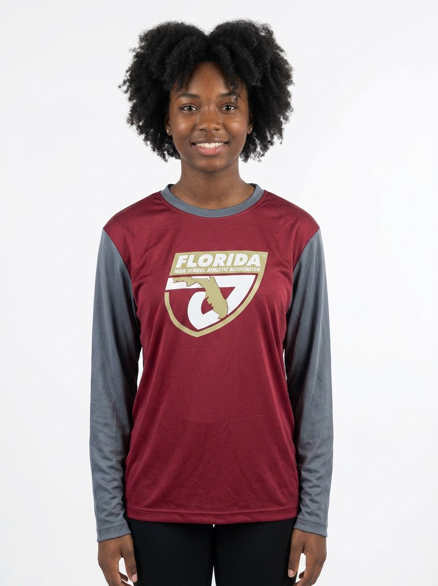 FHSAA State Championships Maroon Performance Long Sleeve Shirt