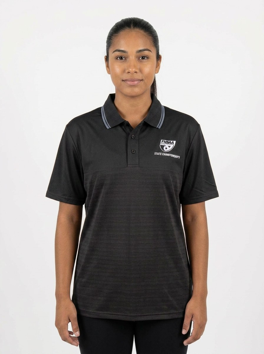 FHSAA State Championships Black Performance Polo