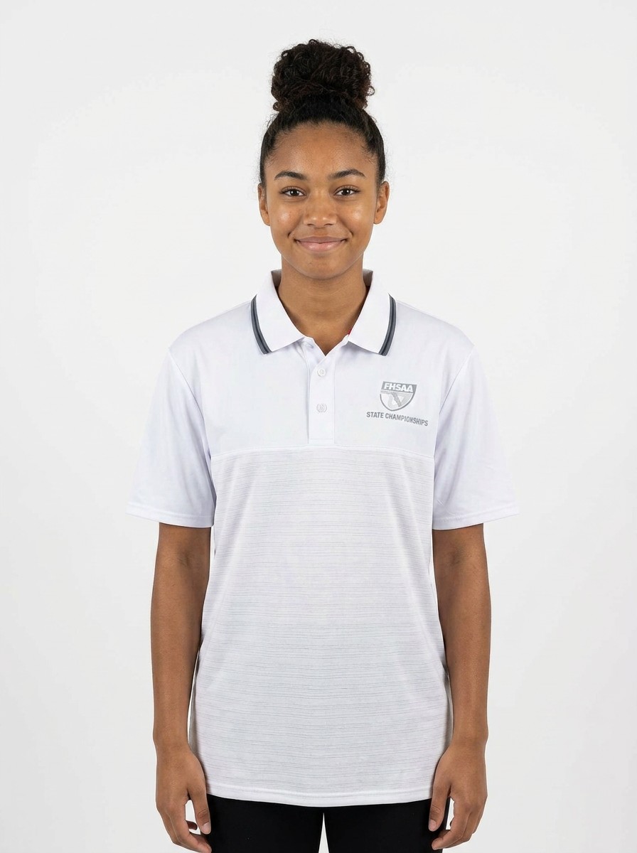FHSAA State Championships White Performance Polo