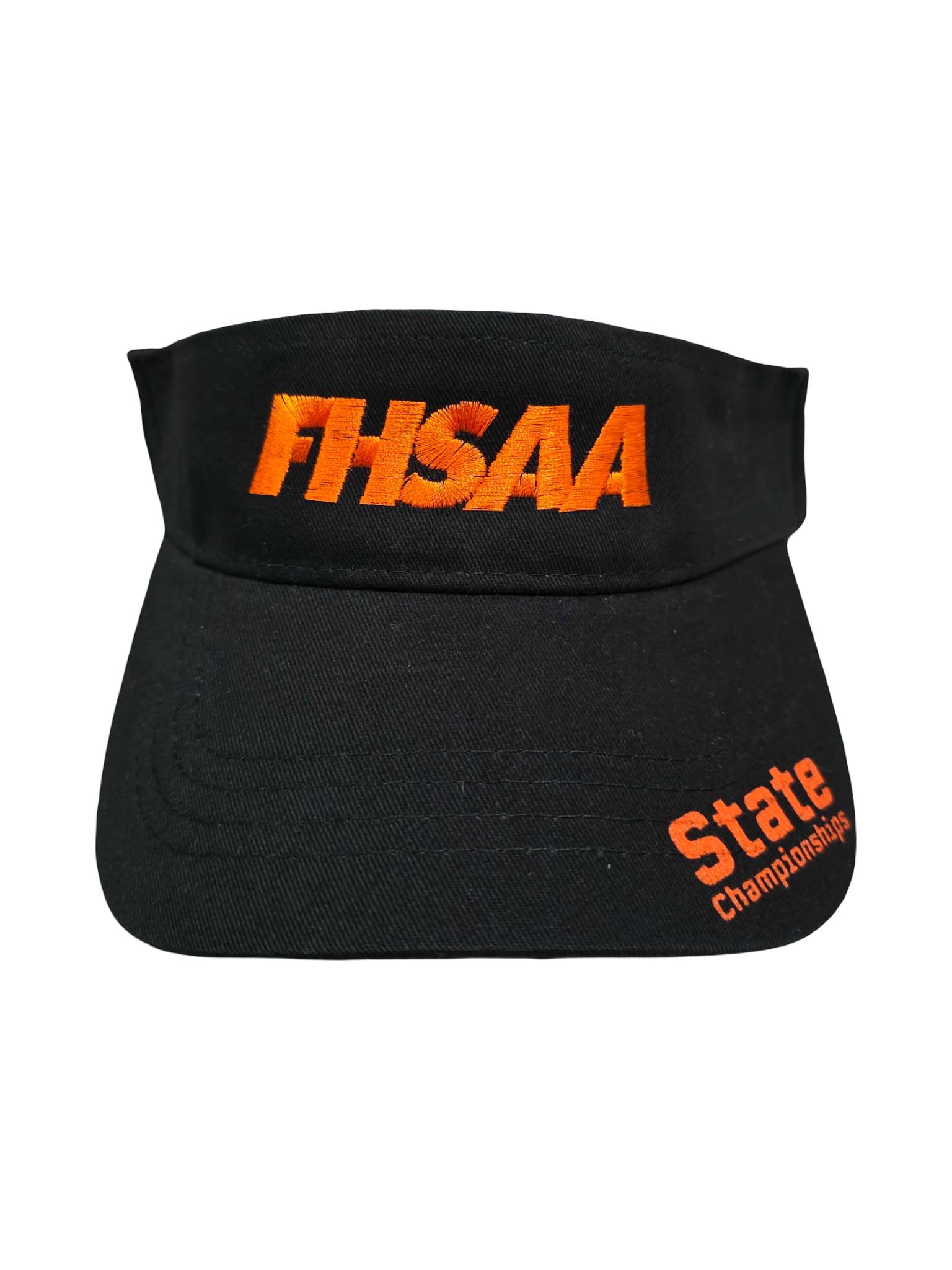 FHSAA State Championship Black Visor Logo B