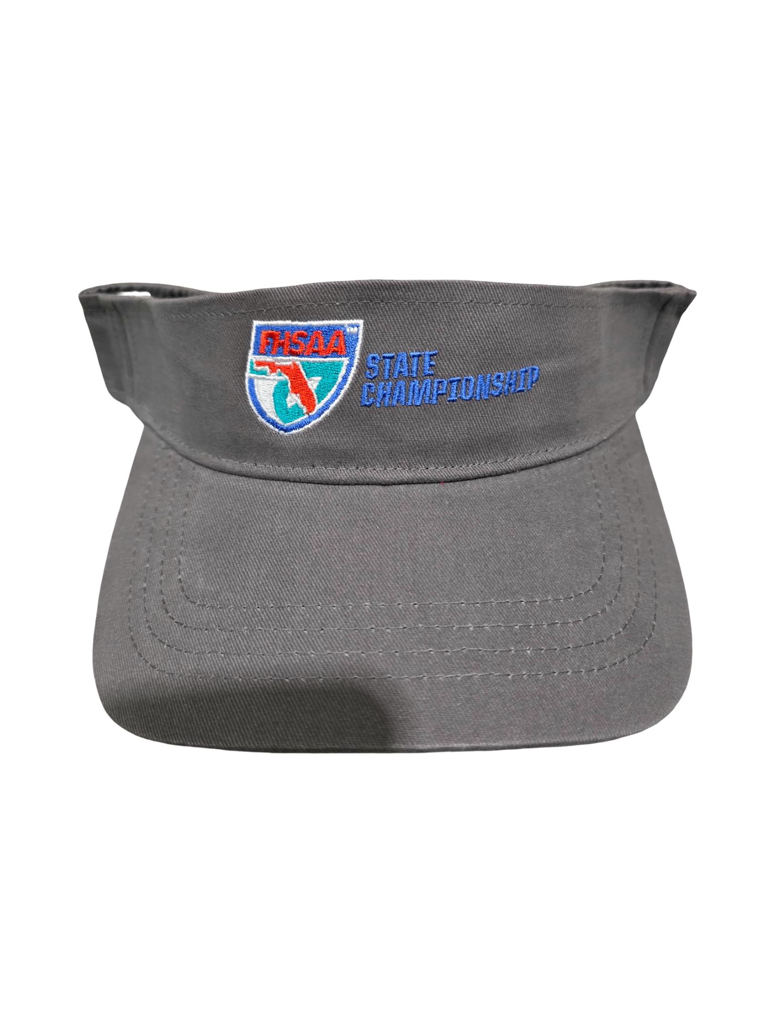 FHSAA State Championship Graphite Heather Visor