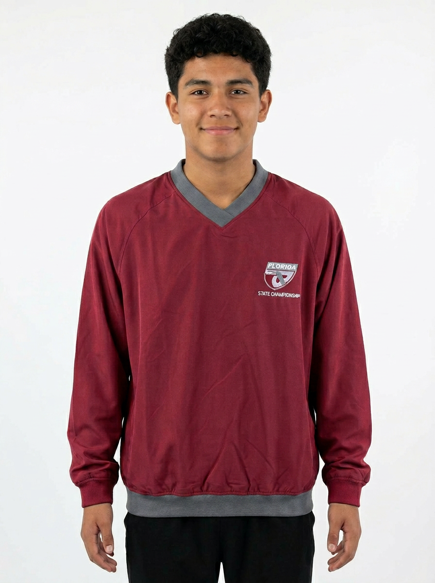 FHSAA State Championships Maroon Performance Windbreaker Pullover