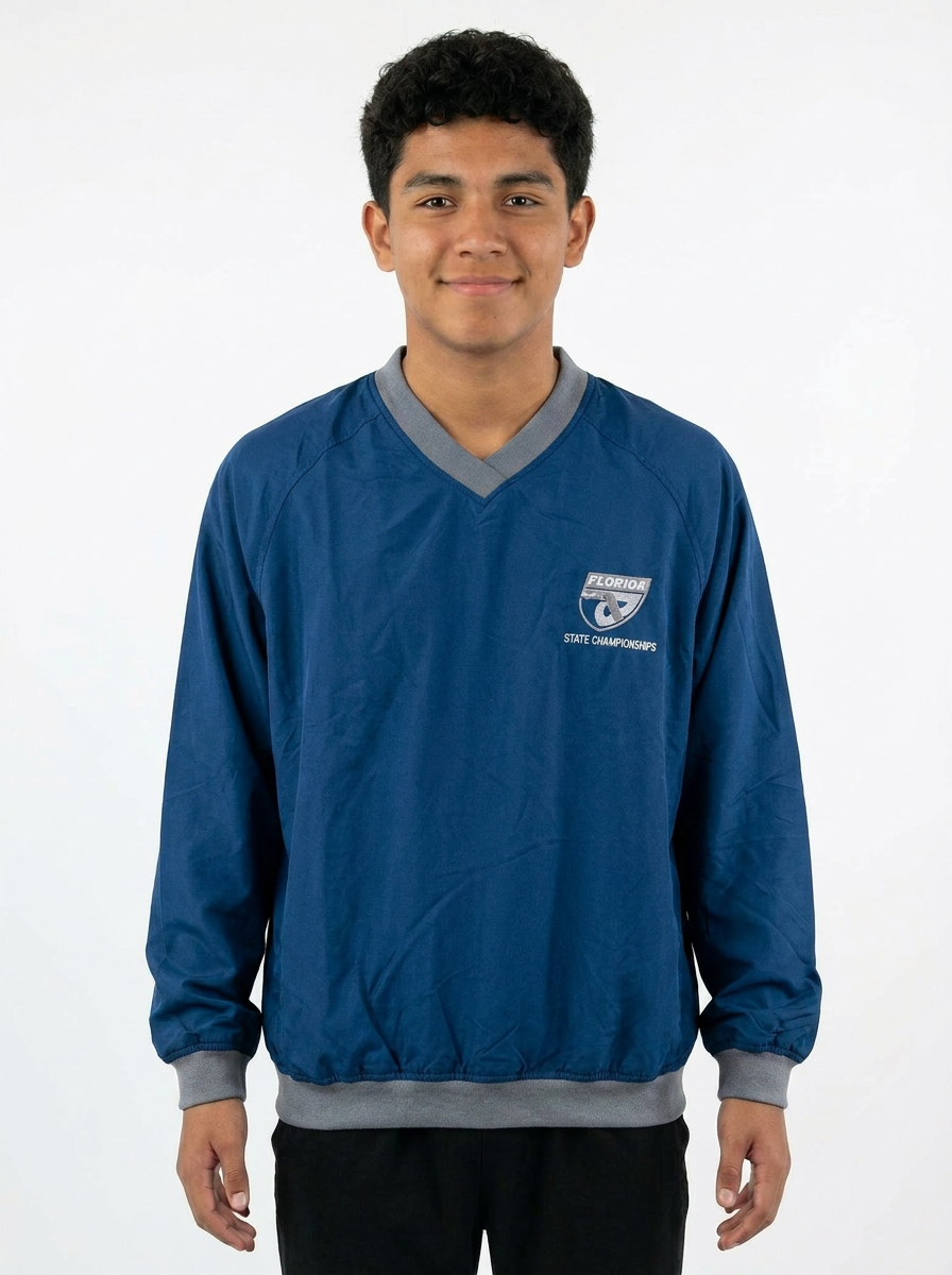 FHSAA State Championships Navy Performance Windbreaker Pullover