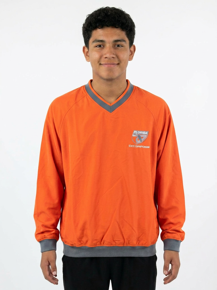 FHSAA State Championships Orange Performance Windbreaker Pullover