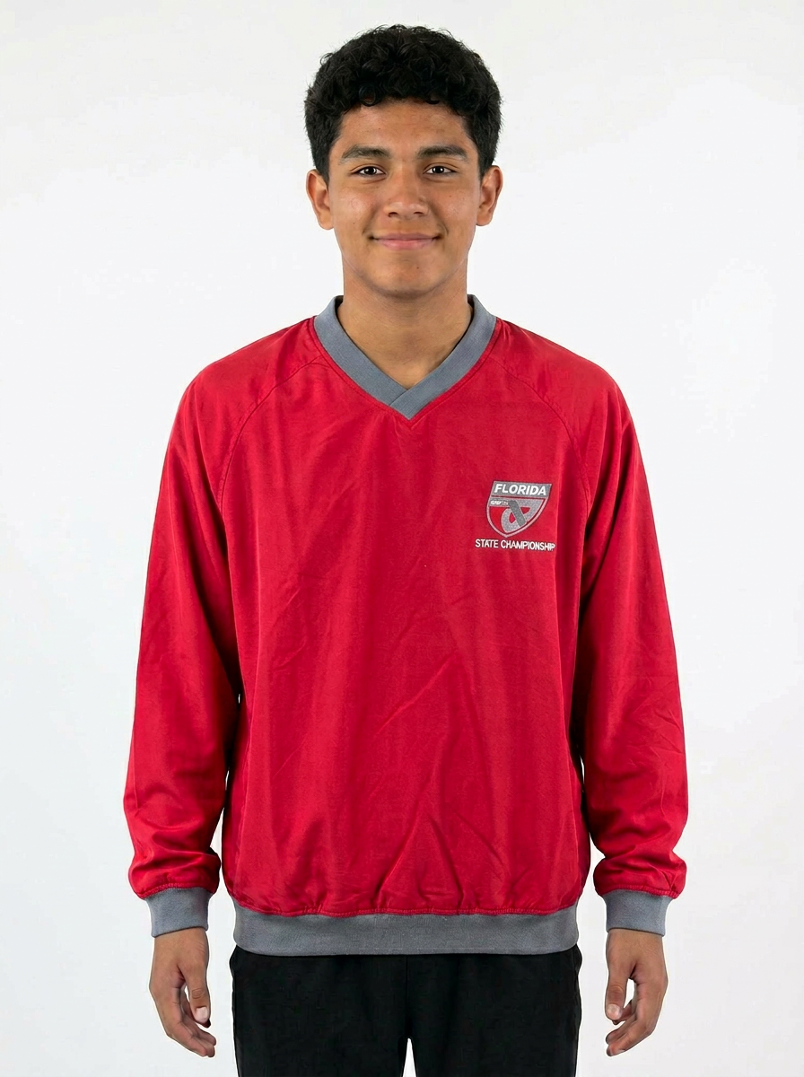 FHSAA State Championships Red Performance Windbreaker Pullover