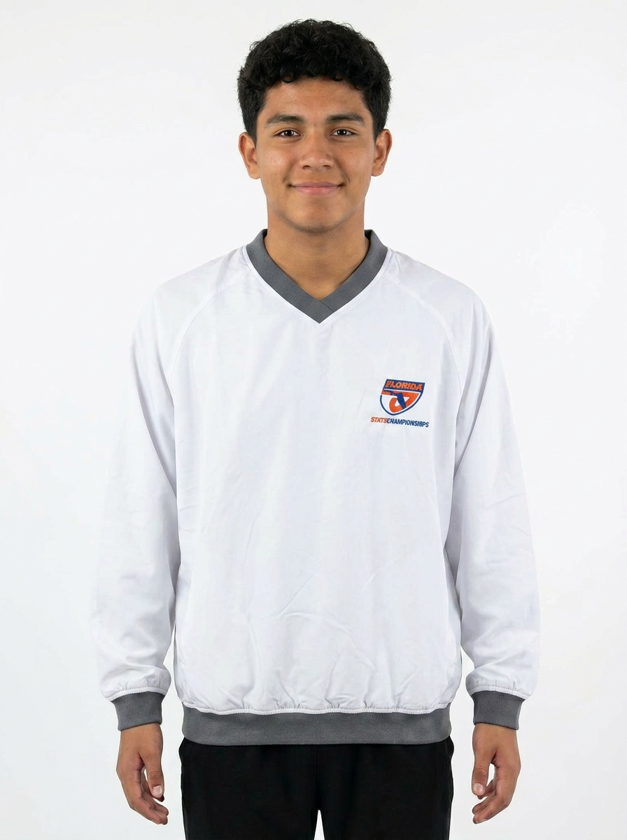 FHSAA State Championships White Performance Windbreaker Pullover